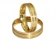 PAR DE ALIANÇA OURO 12K