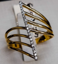 ANEL 18K COM ZIRCÔNIA